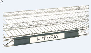 SHELF LABEL HOLDER GRAY