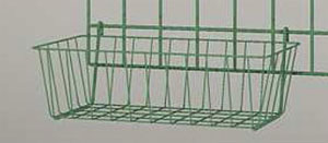 Metro H212K3 MetroSeal Wire Basket, 17-3/8"X7-1/2"X10", Green