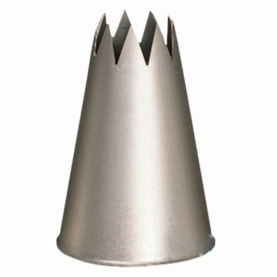 August Thomsen 827 Stainless Steel Star Pastry Tube, #7