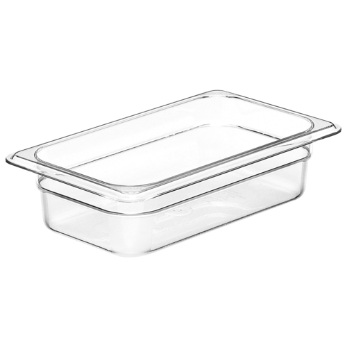 Cambro 42CW135 Camwear Food Pan, 1/4 Size, 2-1/2" Deep, Clear