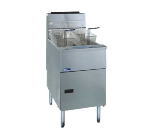 Pitco SG18-S 70-90 lb. Stainless Steel Gas Floor Fryer