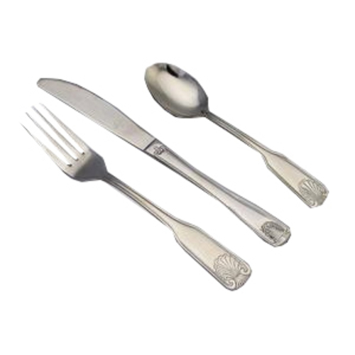 Boelter SHL-06 Shell Salad Fork, 18/0 stainless steel