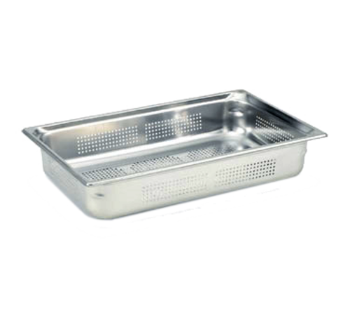 Vollrath 90043 Steam Table Pan, 1/1 Gastronorm Size, 4" Deep, Perforated