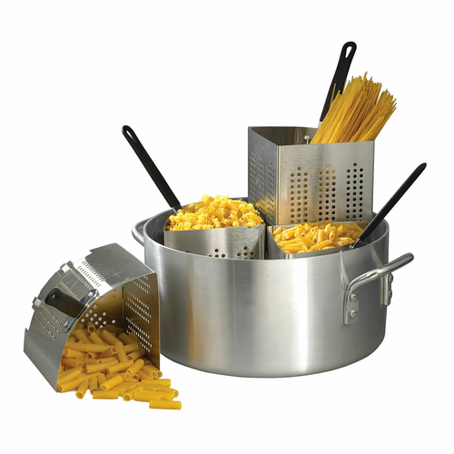 Winco APS-20 Aluminum Pasta Cooker Set with Inserts, 20qt