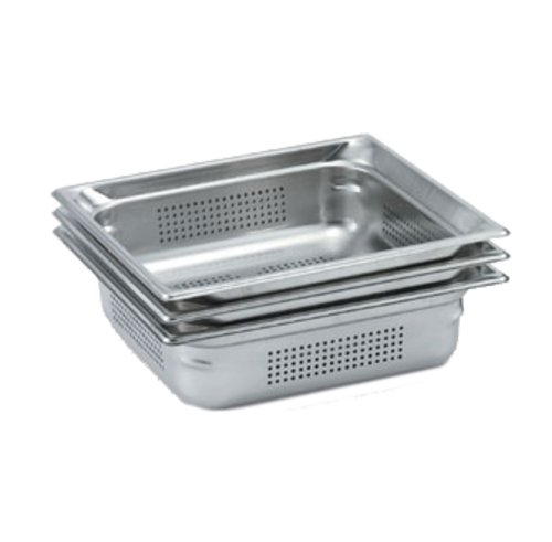 Vollrath 90063 Super Pan 3® Steam Table Pan, Full Size Gastronorm, 6" Deep, Perforated, 22 ga.