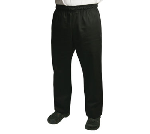 Chef Revival P020BK-XL Basic Chefs Pants, Black, XL