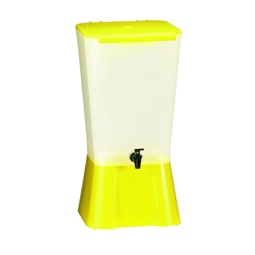 Tablecraft 1055 5 Gallon Yellow Beverage Dispenser