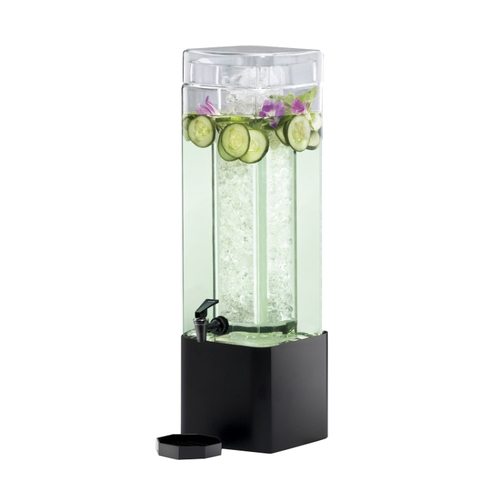 Cal-Mil 1112-3-13 3 Gallon Glass Beverage Dispenser w/ Black Metal Base