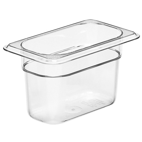 Cambro 94CW135 Camwear Food Pan, 1/9 Size, 4" Deep, Clear