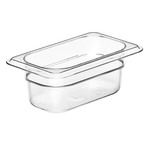 Cambro 92CW135 Camwear Food Pan, 1/9 Size, 2-1/2" Deep, Clear