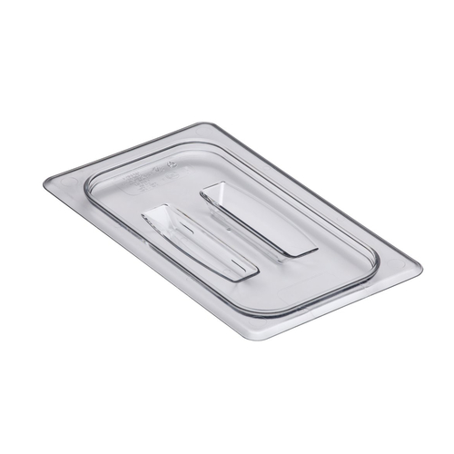 Cambro 40CWCH135 Camwear Food Pan Lid w/ Handle, 1/4 Size, Clear