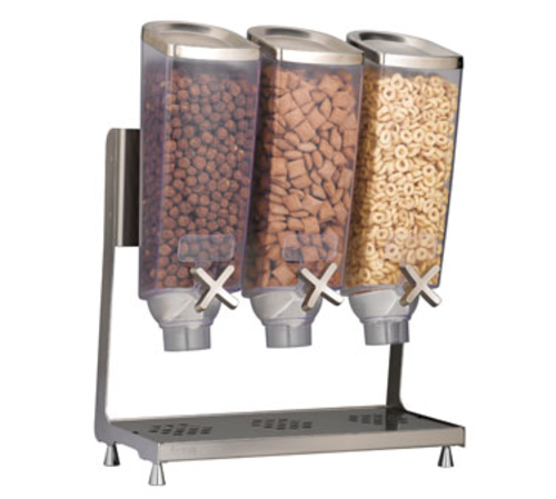 Rosseto EZP2135 EZ-PRO S/S Countertop Dry Product Dispenser, (3) 1 Gallon