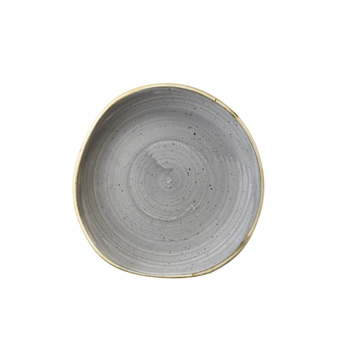 Churchill SPGSOG7 1 Stonecast Organic Plate, 7-1/4", Peppercorn Grey
