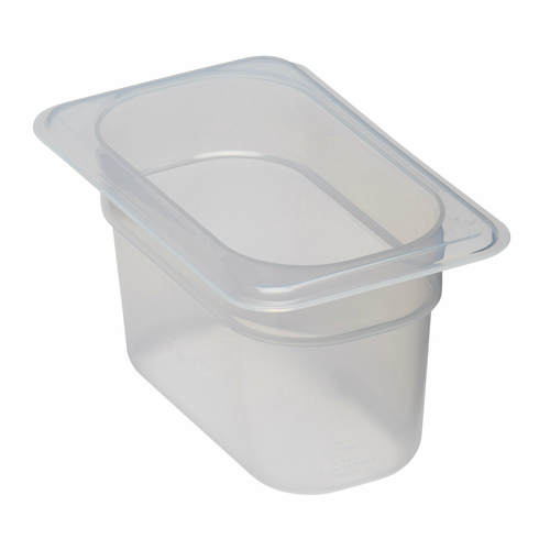 Cambro 94PP190 Food Pan, 1/9 Size, 4" Deep, Translucent