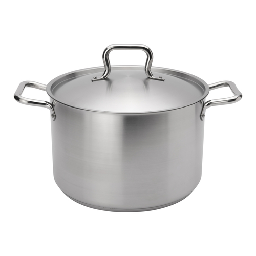 Browne Foodservice 5733912 Elements Stainless Steel Stock Pot, 12qt