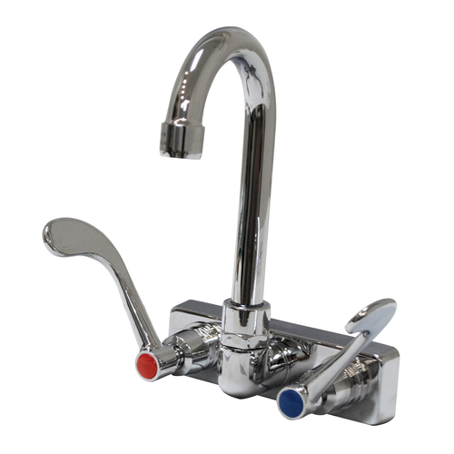 Advance Tabco K-316-X Splash Mount Faucet - 3 1/2" Gooseneck Spout, 4" Centers