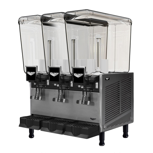 Vollrath VBBE3-37-S Pre-Mix Refrigerated Beverage Dispenser, (3) 5.3 Gallon Bowls