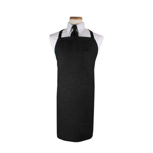 John Ritzenthaler BIABK Black Bib Apron w/ Pen Pocket