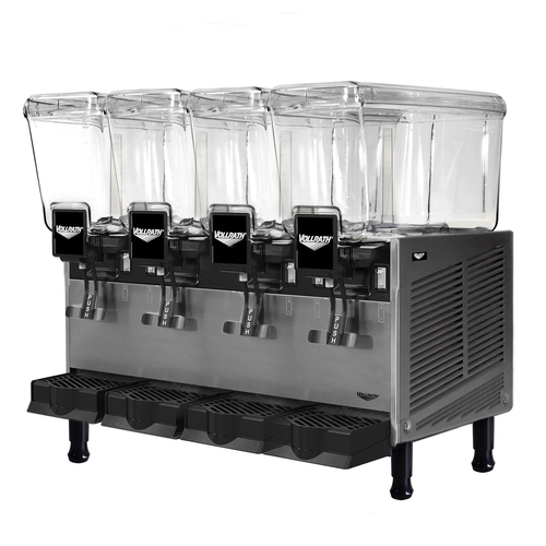 Vollrath VBBD4-37-F Pre-Mix Refrigerated Beverage Dispenser. (4) 3.2 Gallon Bowls