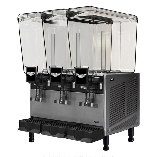 Vollrath VBBE3-37-F Pre-Mix Refrigerated Beverage Dispenser, (3) 5.3 Gallon Bowls