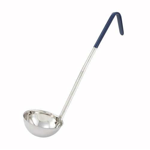 Winco LDC-8 Round Ladle, 8oz, Blue