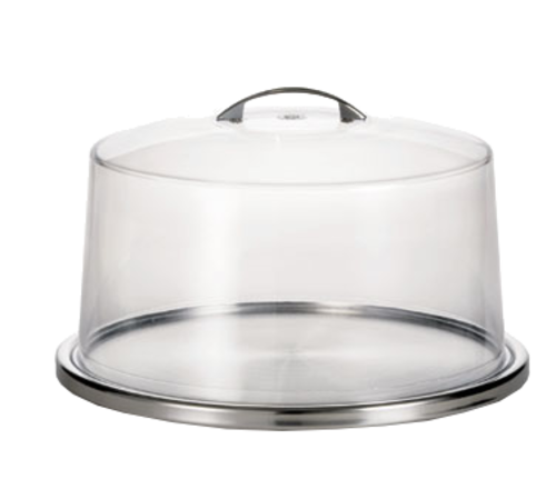 Tablecraft H820P 12-3/4" X 1-1/2" H S/S Low Profile Cake Plate
