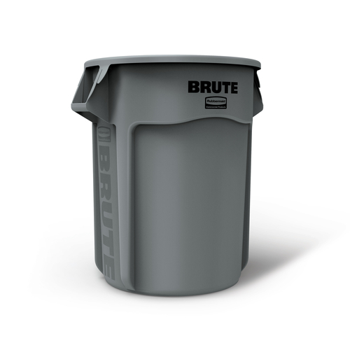 Rubbermaid FG265500GRAY Brute Container, 55 Gallon, Gray