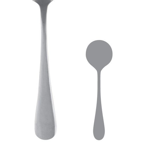 Steelite 5734SX002 Fulton Vintage Bouillon Soup Spoon, 7", 18/0 Stainless Steel