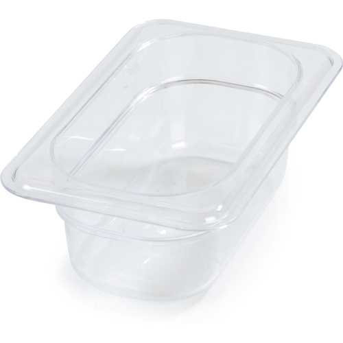 Carlisle 3068607 StorPlus Food Pan, 1/9 Size, 2-1/2" Deep, Clear