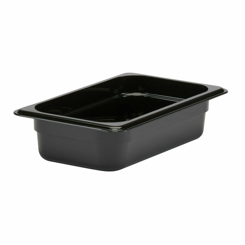 Cambro 42CW110 Camwear Food Pan, 1/4 Size, 2-1/2" Deep, Black