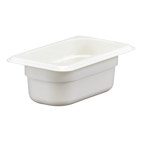 Cambro 92CW148 Camwear Food Pan, 1/9 Size, 2-1/2" Deep, White