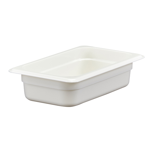 Cambro 42CW148 Camwear Food Pan, 1/4 Size, 2-1/2" Deep, White