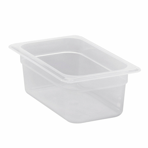 Cambro 44PP190 Food Pan, 1/4 Size, 4" Deep, Translucent