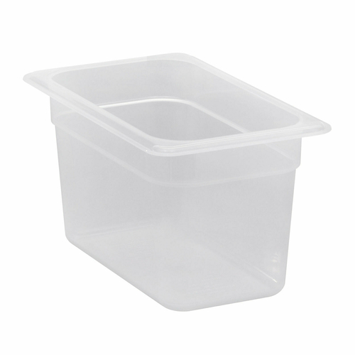 Cambro 46PP190 Food Pan, 1/4 Size, 6" Deep, Translucent