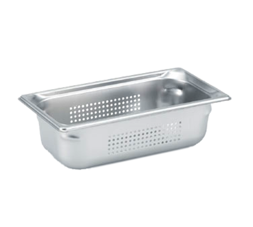 Vollrath 90363 Super Pan 3® Steam Table Pan, 1/3 Size Gastronorm, 6" Deep, Perforated, 22 ga.