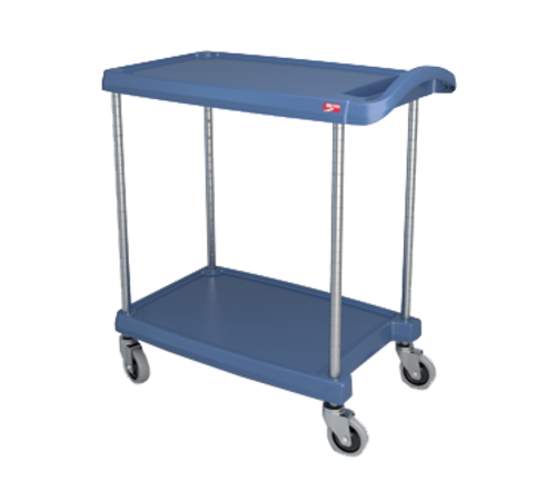 Metro MY1627-24BU myCart Two-Shelf Utility Cart, 18"X32", Blue