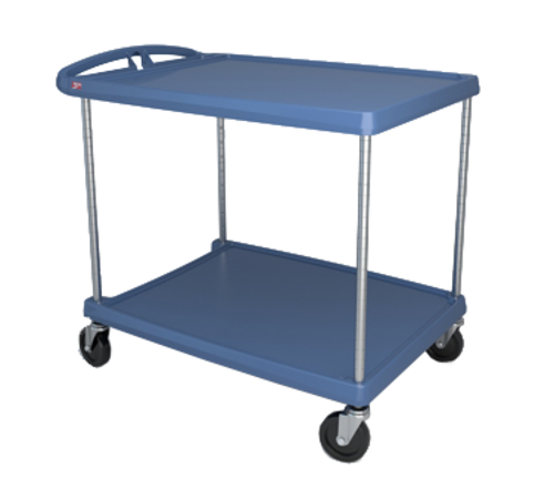 Metro MY2636-25BU myCart Two-Shelf Utility Cart, 28"X40", Blue