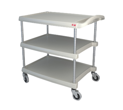 Metro MY2030-34G myCart Three-Shelf Utility Cart, 24"X35", Gray