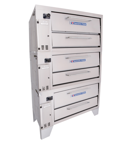 Bakers Pride 153 Stubby-Shallow Deck Oven, Three Decks, Gas