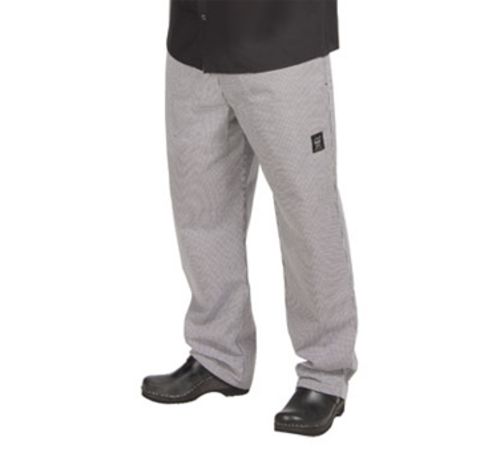 Chef Revival P020HT-M 24/7 Basic Chef's Pants, Hounds Tooth, Medium