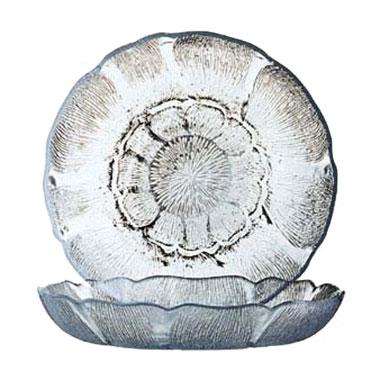 Arc Cardinal J0226 Fleur Deep Salad Plate, 8", Clear (Case of 36)