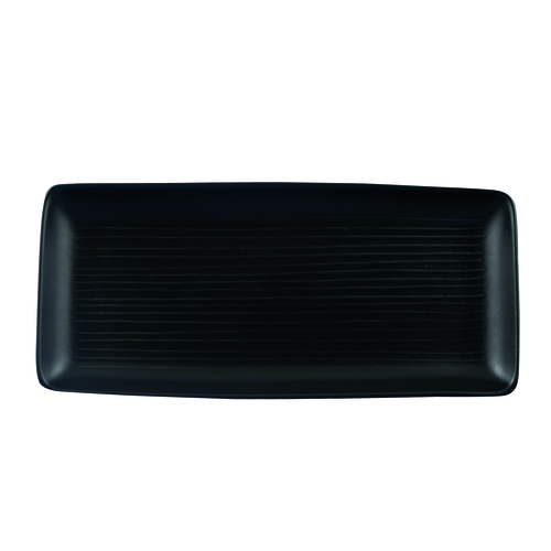 Arc Cardinal EJ356 Evo Jet Rectangular Chef's Tray, 14"X6-1/2", Black (Case of 8)