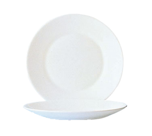Arc Cardinal P3972 Restaurant White Wide Rim Dinner Plate, 10", White (Case of 12)