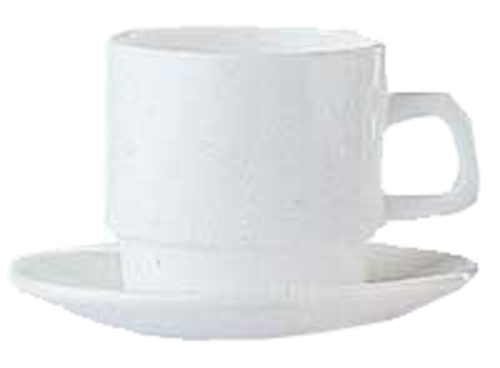 Arc Cardinal 25269 Restaurant White Tall Cup, 7-1/2oz, White (Case of 48)