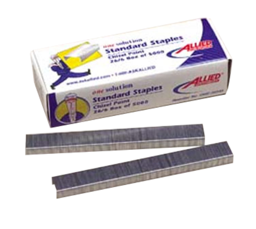 AllPoints Foodservice 1391103 Standard Staples, Chisel Pointed (Box of 5,000)