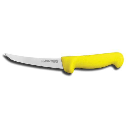 Dexter Russell 3223 LimeLite Narrow Flexible Curved Boning Knife, 6", Yellow