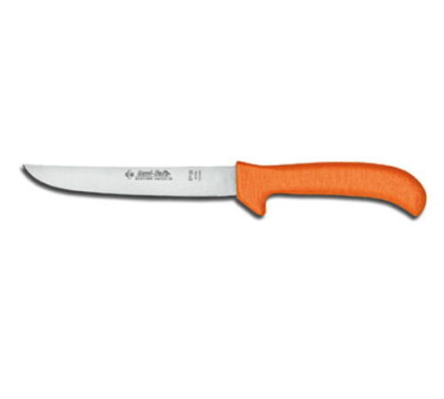Dexter Russell 11243 Sani-Safe Wide Stiff Boning Poultry Knife, 6", Orange