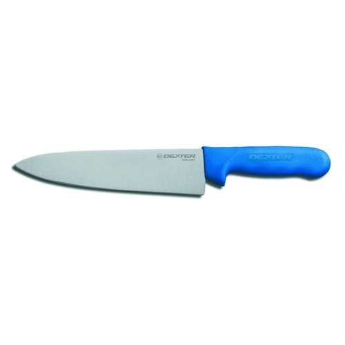 Dexter Russell 12443C (S145-8C-PCP) Sani-Safe® Cook's Knife, 8", Blue