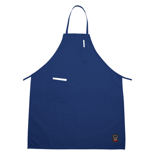 Winco BA-PBL Full-Length Bib Apron, 33"X26", Blue