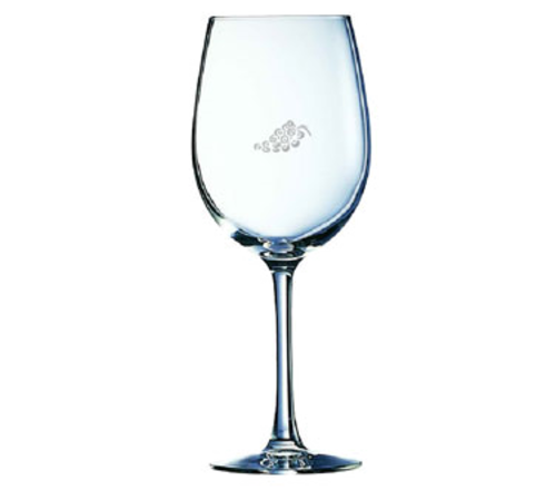 Arc Cardinal L0571 Cabernet Wine Glass w/ Grape Logo, 16oz, Clear (Case of 12)